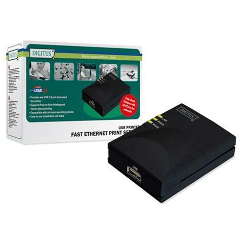 Print Server Usb 1 Porta - Connettore Rj45 Femmina E Usb "A" Femmina - Foto 1