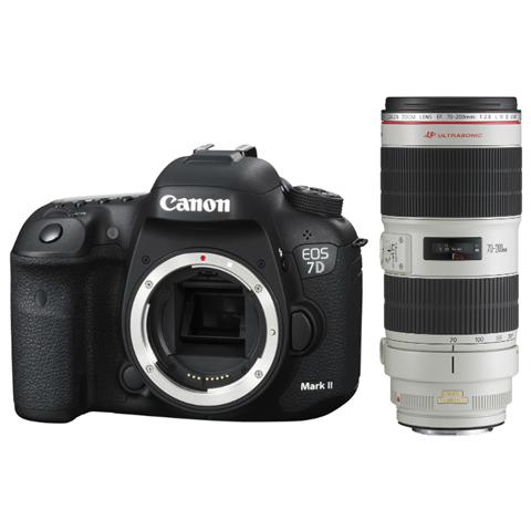 EOS 7D Mark II Nero Kit 70-200mm IS USM II Sensore CMOS 20Mpx Display 3'' Filmati Full HD GPS - Foto 1