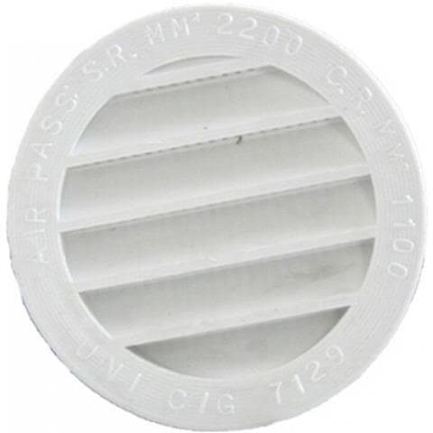 Griglia Aerazione Da Incasso Ø Incasso: 80 Mm - Misura Esterna : Ø 96 Mm - Foto 2