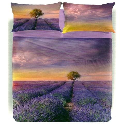 Completo Lenzuola Matrimoniale Lavender Sunset - Foto 1