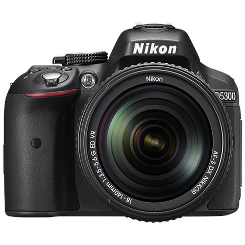 Fotocamera Reflex D5300 24,2Mpx + Nikkor 18-140mm Vr Nero - Foto 1
