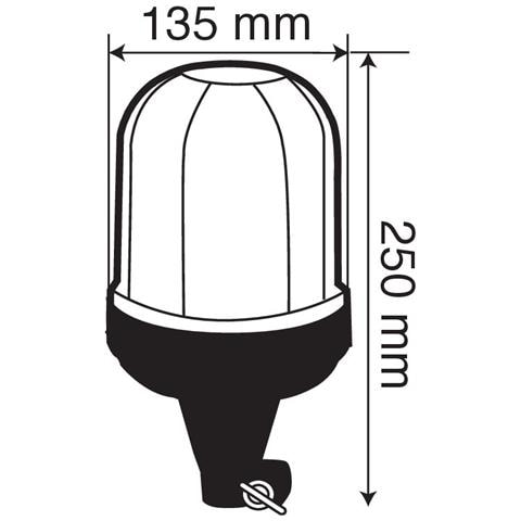 da Rotante Led Con Base Din Rl-2 - Foto 6