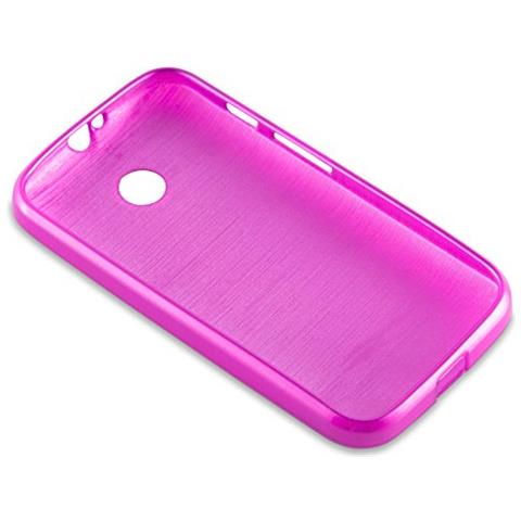 Custodia Compatibile Con Motorola Moto E In Rosa - Coperchio Protettivo In Silicone Tpu Flessibile Con Design Spazzolato - Foto 2