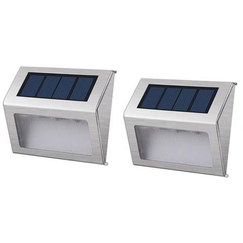 Pack De 2 Spots Solaires Mural Extrieur Tanches - 3 Leds - Foto 4
