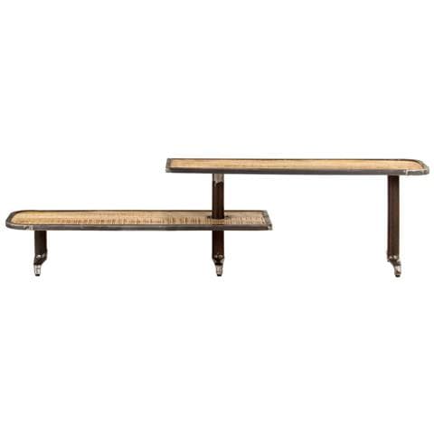 Mobile Porta Tv 160x30x40 Cm In Legno Massello Di Mango - Foto 7