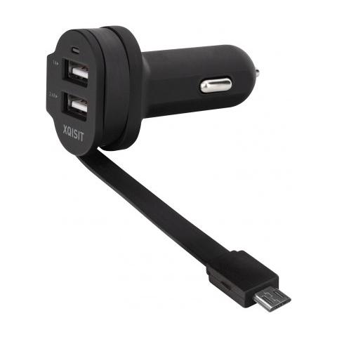 20425, Auto, Smartphone, Tablet, Accendisigari, USB, Nero, 1A, 2,1A - Foto 2