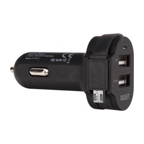 20425, Auto, Smartphone, Tablet, Accendisigari, USB, Nero, 1A, 2,1A - Foto 4