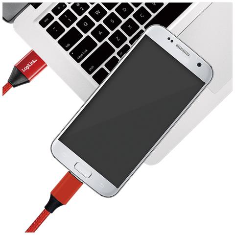 CU0151 cavo USB 0,3 m 2.0 USB A Micro-USB B Rosso - Foto 2