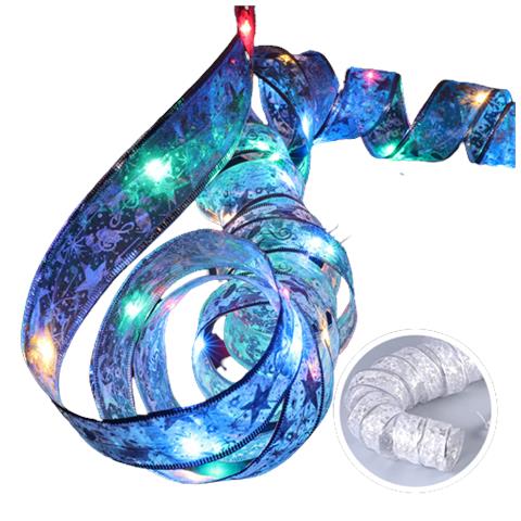 Luci Del Nastro Di Natale Silver - Foto 1