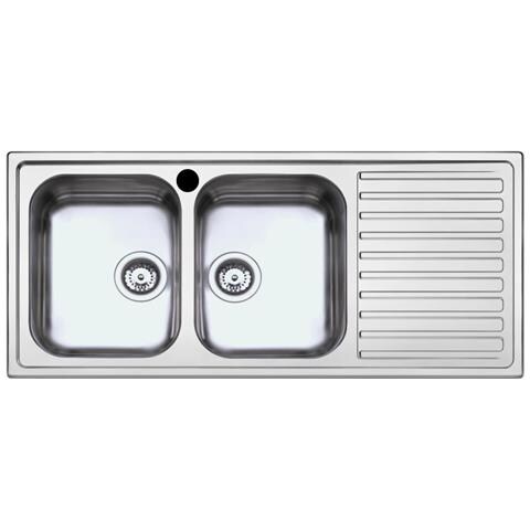 Lavello Saxt333a 2 Vasche 116x50 Cm Gocciolatoio Destro - Foto 2