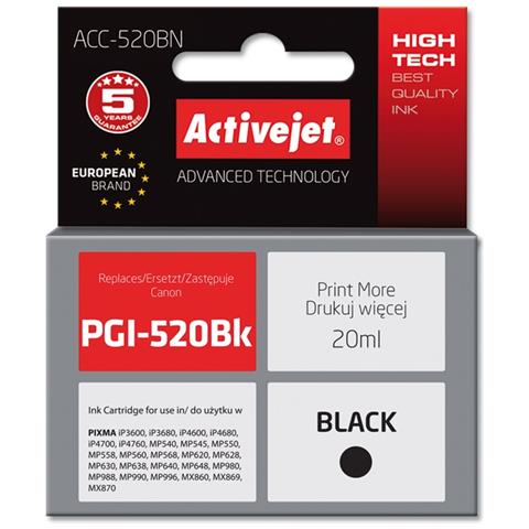 ACC-520BN cartuccia d'inchiostro 1 pz Compatibile Resa elevata (XL) Nero - Foto 2