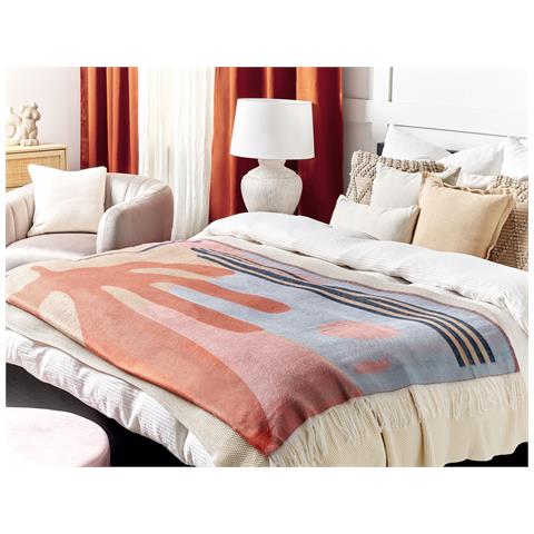 Coperta Resha 130 X 170 Cm Multicolore - Foto 1