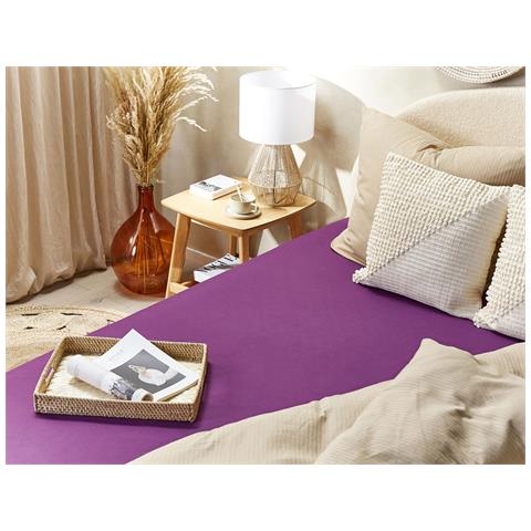 Coprimaterasso Elasticizzato Janbu Cotone Viola - Foto 1