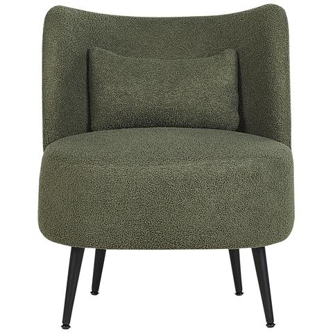 Poltrona Bouclé Verde Scuro Otsby - Foto 2