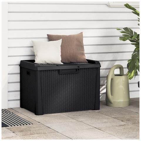 Baule Da Giardino Antracite 125 L In Pp - Foto 1