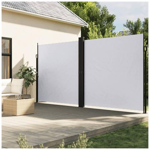 Tenda Da Sole Laterale Retrattile Bianco 200x600 Cm - Foto 1