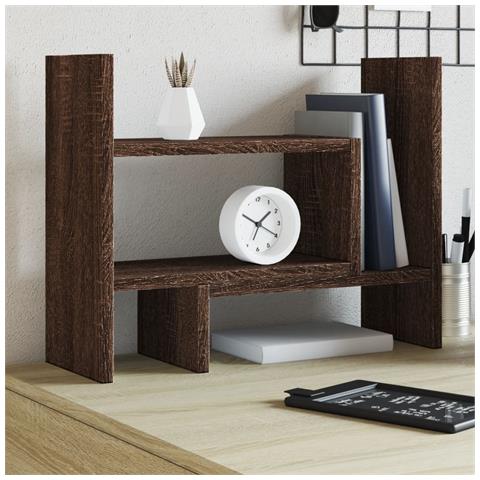 Organizer Scrivania Rovere Marrone 38,5x17x39 Legno Multistrato - Foto 1