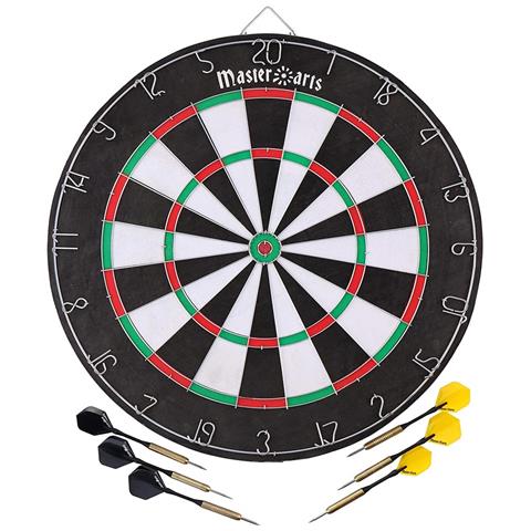 Gioco Tirassegno Tiro al Bersaglio con 6 Freccette Dart Board Sport Game 45cm - Foto 1