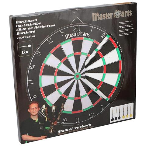 Gioco Tirassegno Tiro al Bersaglio con 6 Freccette Dart Board Sport Game 45cm - Foto 4