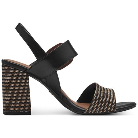 Black Comb Casual Open Sandals Sandali Pelle Scarpe Donna Nero Eu 36, 1-28015-42 098 - Foto 3