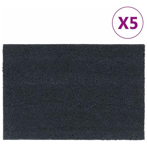 Zerbini 5pz Grigio Scuro 40x60 Cm Fibra Di Cocco - Foto 1