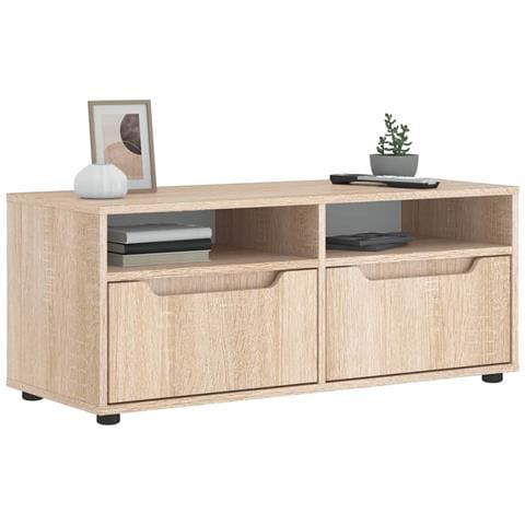 Mobile Tv Visnes Rovere Sonoma 100x40x38 Cm Legno Multistrato - Foto 1