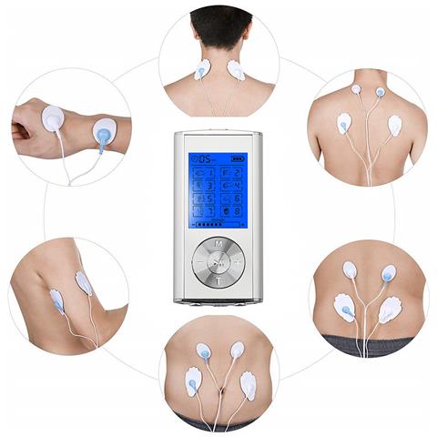 Ems Elettrostimolatore Muscolare Mhd-8 Portatile. 8 Modalità, 10 Intensità E 2 Canali Duali. Dimensioni Compatte, Batteria Ricaricabile. - Foto 2