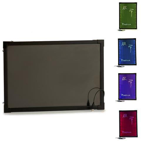Lavagna Luminosa Led Nera Da Appendere 40x60cm 40,5x1,5x60 Cm. Colore Nero - Foto 1