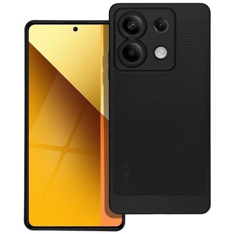 Custodia Back Cover Shell Rigida Antiscivolo Traforata Per Xiaomi Redmi Note 13 5g Black - Foto 1