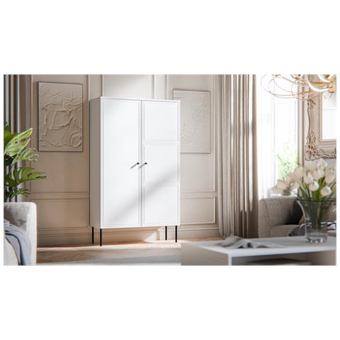 PALAZZO BIS vetrina 100x39x166 bianco opaco - Foto 2