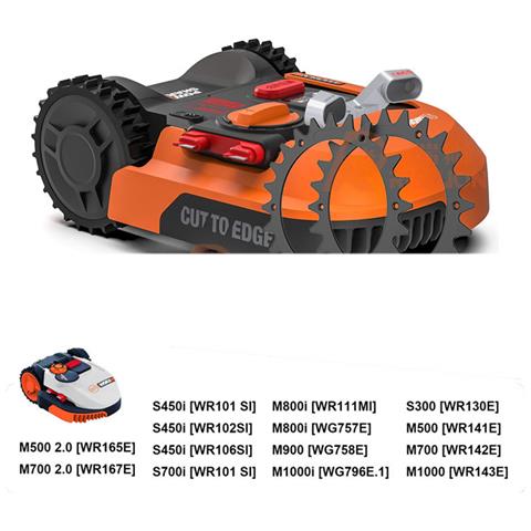 Punte Di Trazione Migliorate Per Tosaerba Worx Landroid - Nero - Foto 3