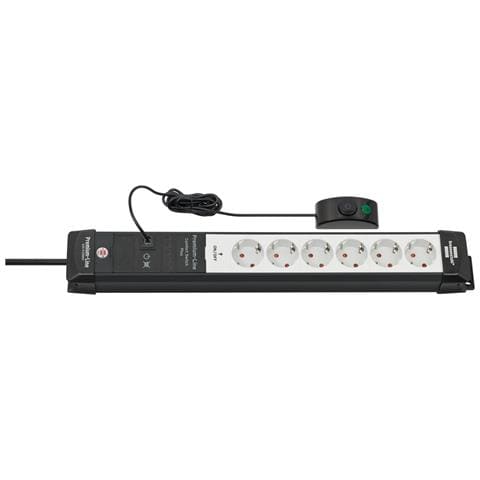 Premium-Line prolunghe e multiple 3 m 6 presa (e) AC Interno Nero, Grigio - Foto 5