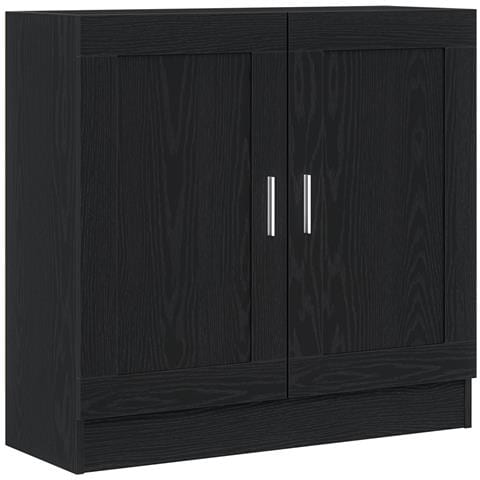 Mobile libreria  Nero Rovere 82,5x30,5x80 cm in legno ingegnerizzato - Foto 1