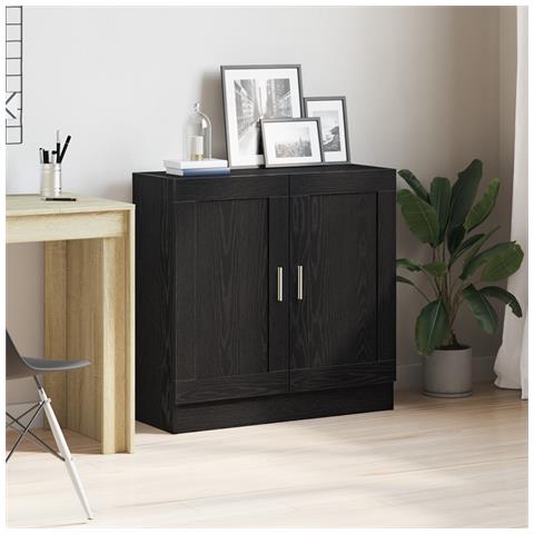 Mobile libreria  Nero Rovere 82,5x30,5x80 cm in legno ingegnerizzato - Foto 2