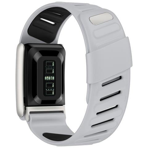 Cinturino In Silicone Per Bracciale Versione Standard 5.0 Compatibile Con Whoop Watch, Resistente E Confortevole Light Grey + Black - Foto 3