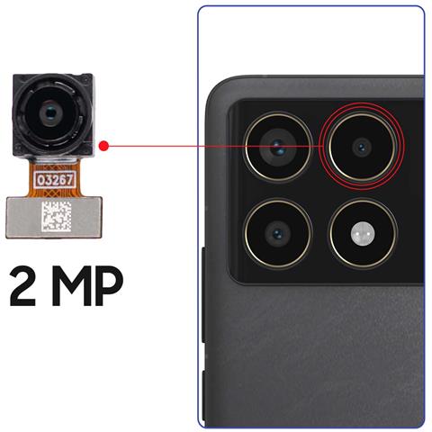 Fotocamera Posteriore Obiettivo Macro 2mp Per Xiaomi Poco F6 Pro - Foto 4