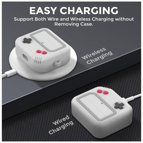 Custodia Tronwin Per Airpods 3, Design Game-machine (grigio Chiaro) - Foto 2