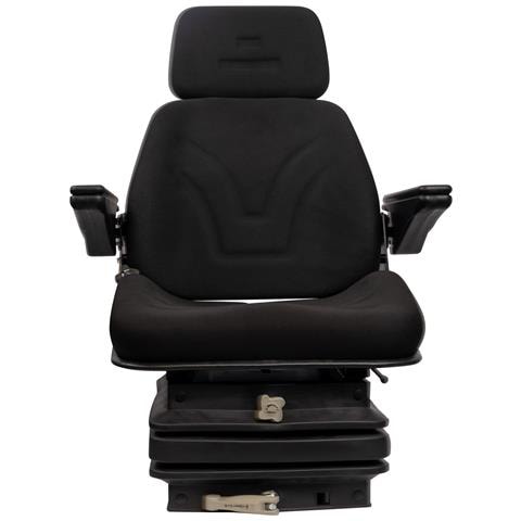Sedile Top In Tessuto Nero Completo Di Sospensione Meccanica E Guide - Foto 1