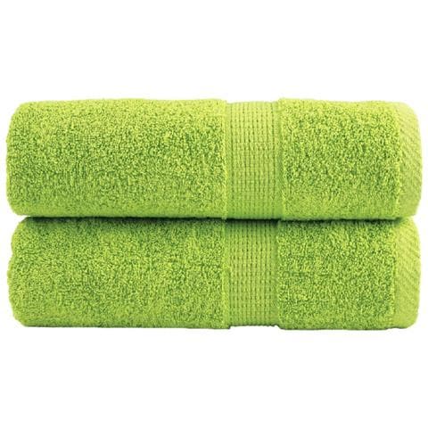 Asciugamani Premium SOLUND 2 pz Verde Mela 30x30 cm 600 g/m² - Foto 1