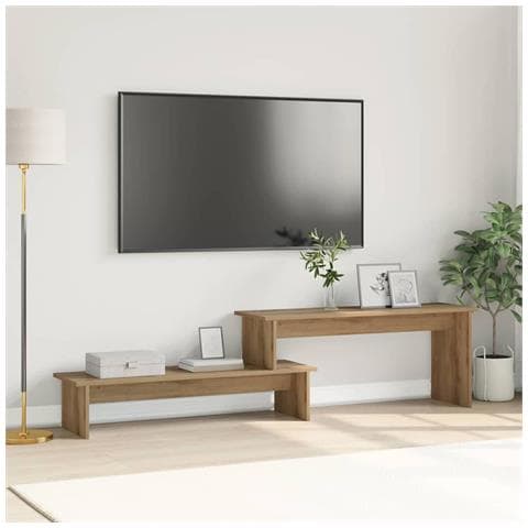 Mobile TV rovere artigianale 180 x 30 x 43 cm Legno multistrato - Foto 2