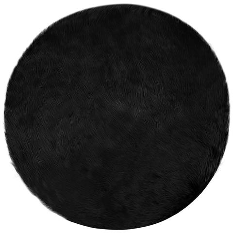 Tappeto Pecora Tafalla Nero Ø 120 cm Poliestere - Foto 1