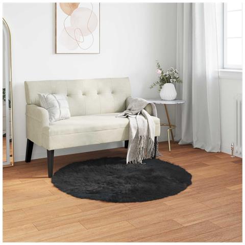 Tappeto Pecora Tafalla Nero Ø 120 cm Poliestere - Foto 2