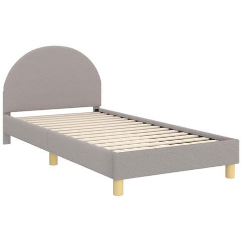 Struttura letto bambini con testata Grigio chiaro 80 x 200 cm - Foto 1