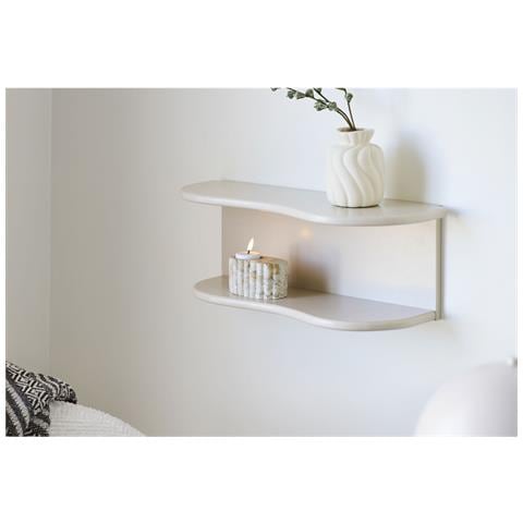 Mensola Botta-beige-mdf-17,5x44x18 Cm - Foto 3