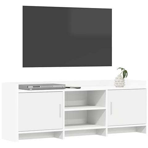 Mobile TV 130 x 33 x 47 cm Bianco Legno ingegnerizzato - Foto 2