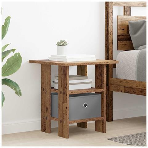 Comodino Legno vecchio 41 x 40 x 45 cm Legno multistrato - Foto 2