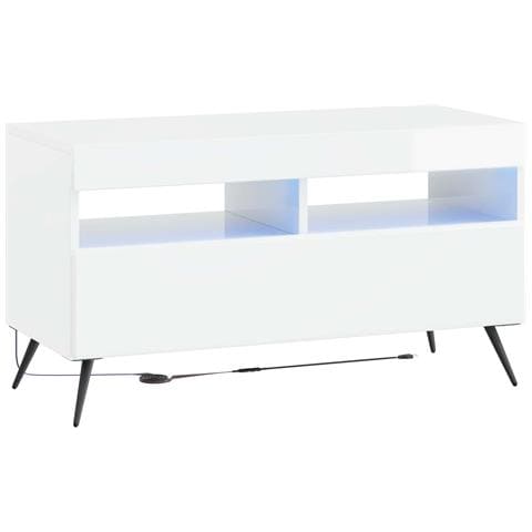 Mobile TV LED BREDA Bianco Lucido Legno ingegnerizzato - Foto 1
