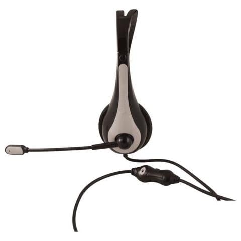 Cuffie con Microfono Connessione Cavo Nera e Grigia 240 cm - Foto 3