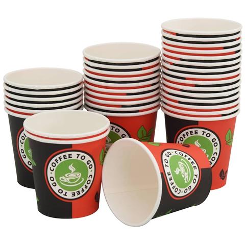 Bicchieri Da Caffè Monouso In Carta 1000 Pz 4 Oz (120 Ml)  - Foto 2