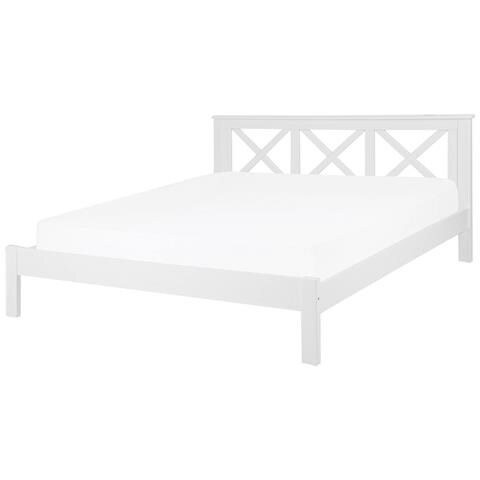 Letto Doppio In Legno Bianco 180x200cm Tannay - Foto 23